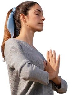 Mulher meditando